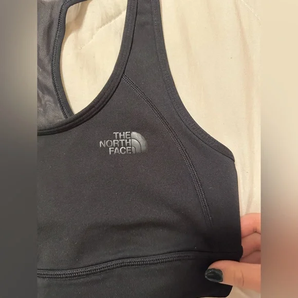 XS North Face black mesh sports bra - Picture 2 of 3